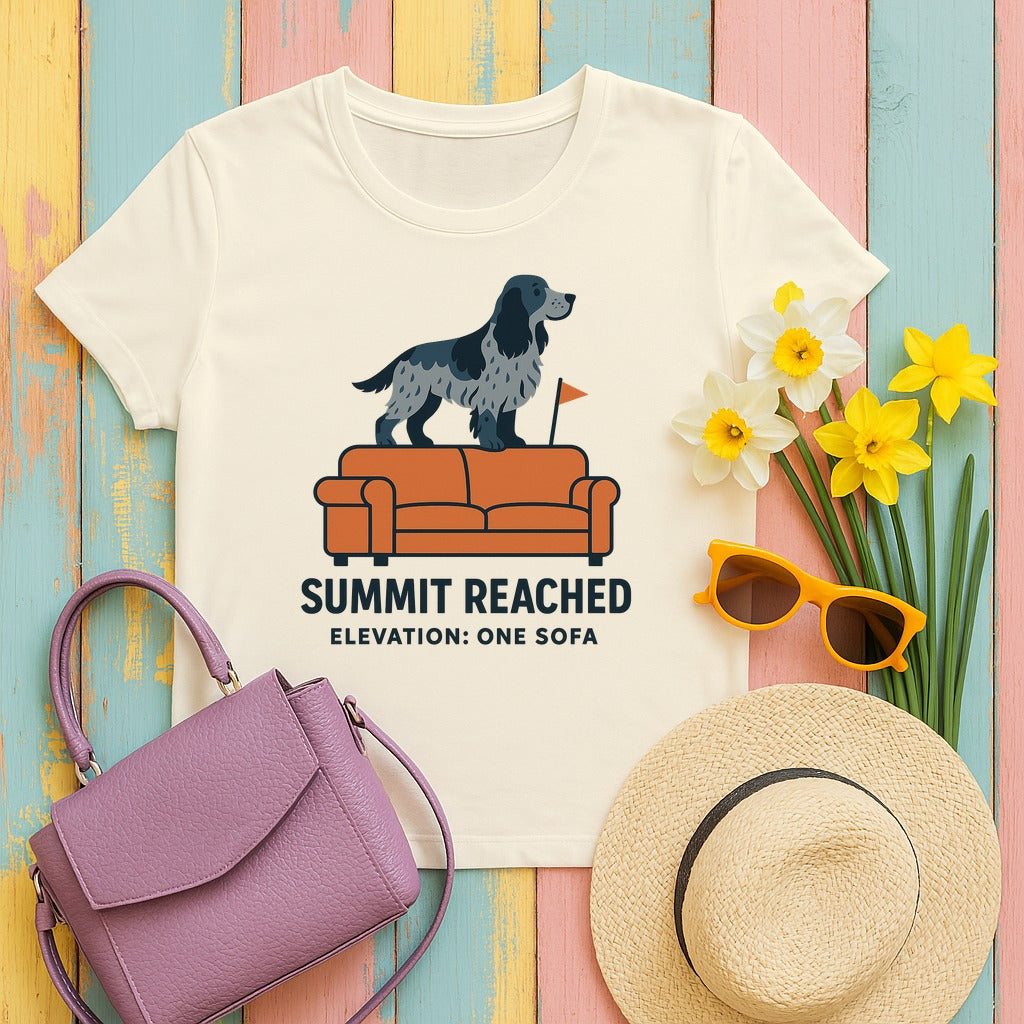 English Cocker Summit Reached Tee in Natural