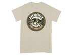 T-shirt with round "Certified Sniff Inspector" logo featuring a German Shepherd.