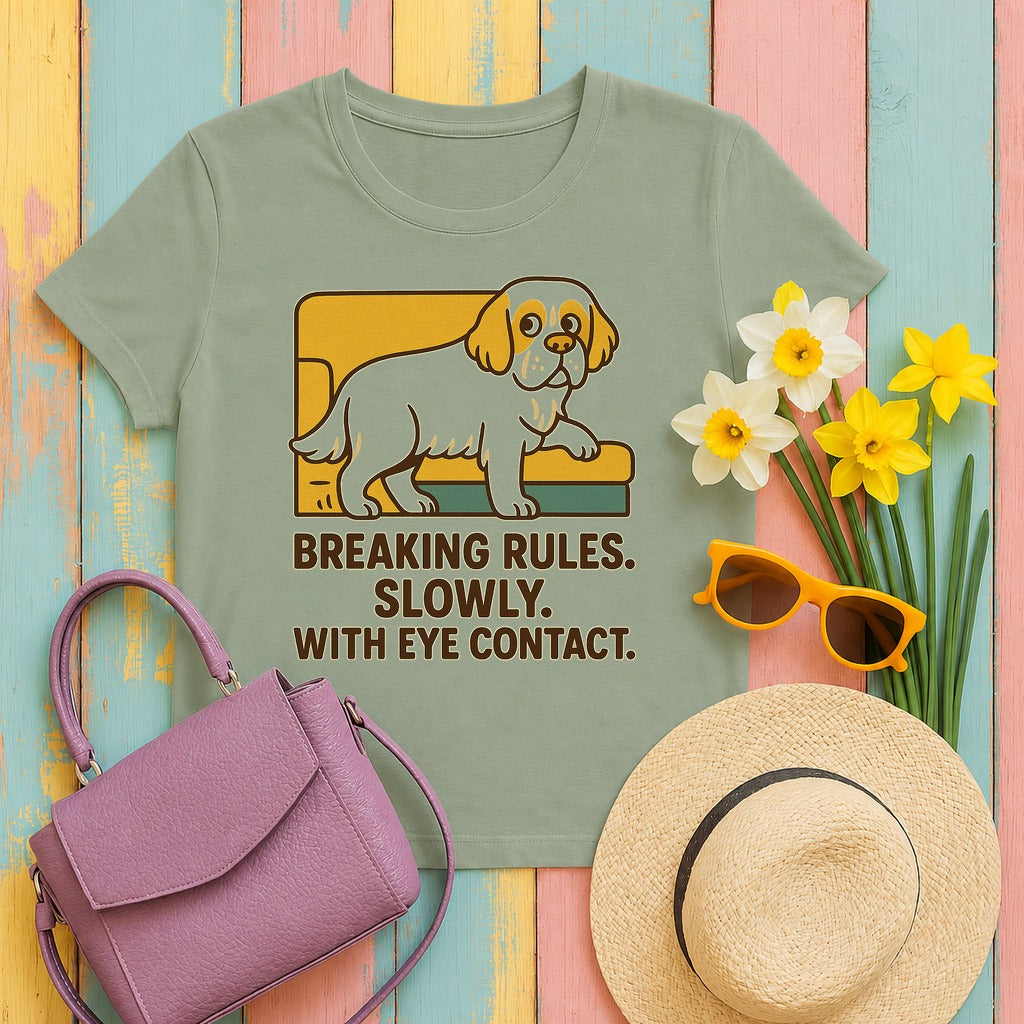 Clumber Breaking Rules Slowly Tee in Sage
