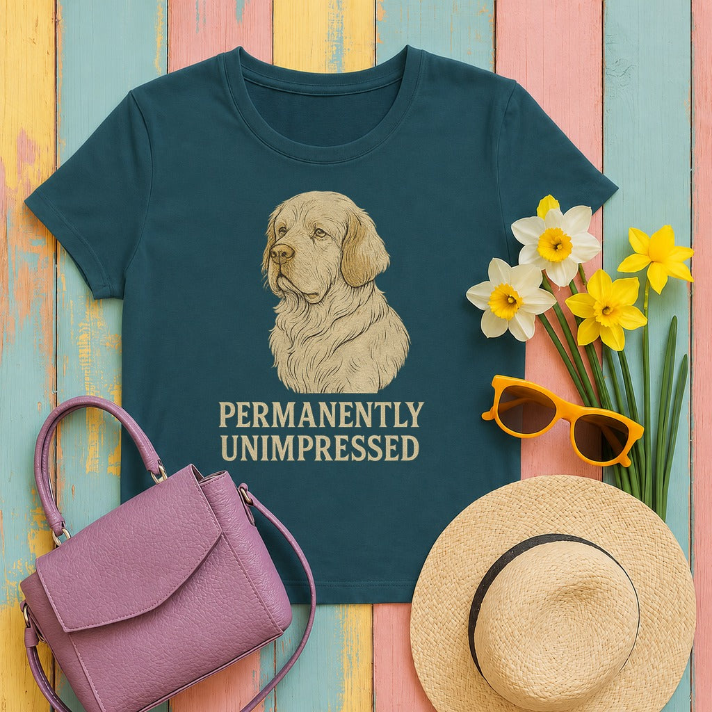 Clumber Permanently Unimpressed Tee in Heather Deep Teal