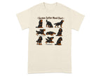Gordon Setter mood chart showing a dog in various playful poses.