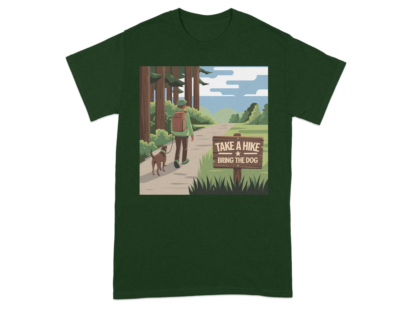 Take A Hike Bring The Dog Hiking T-shirt product