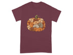 Cute Sleeping Puppies in Pumpkin Design Shirt