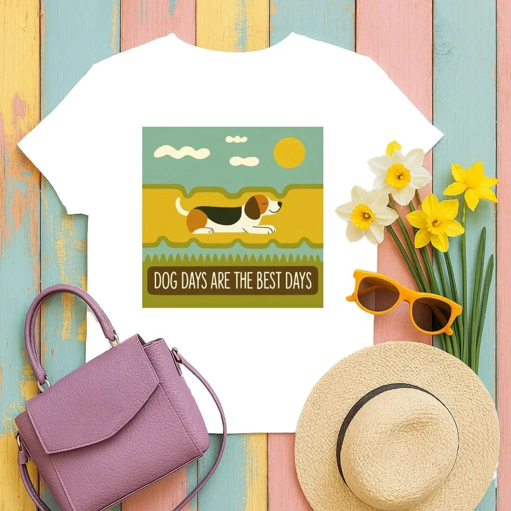 Dog Days Are The Best Days Beagle T-Shirt T-shirt