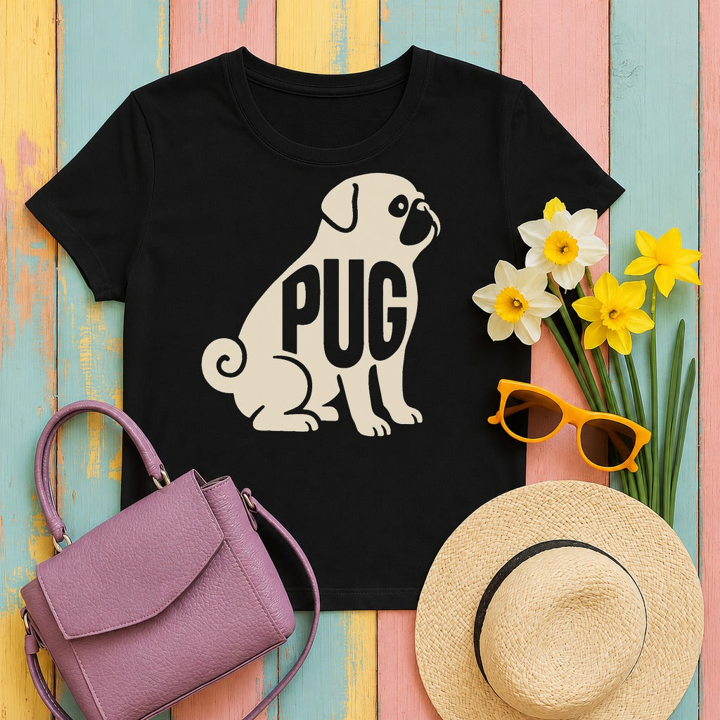 The Pug Outline t-shirt