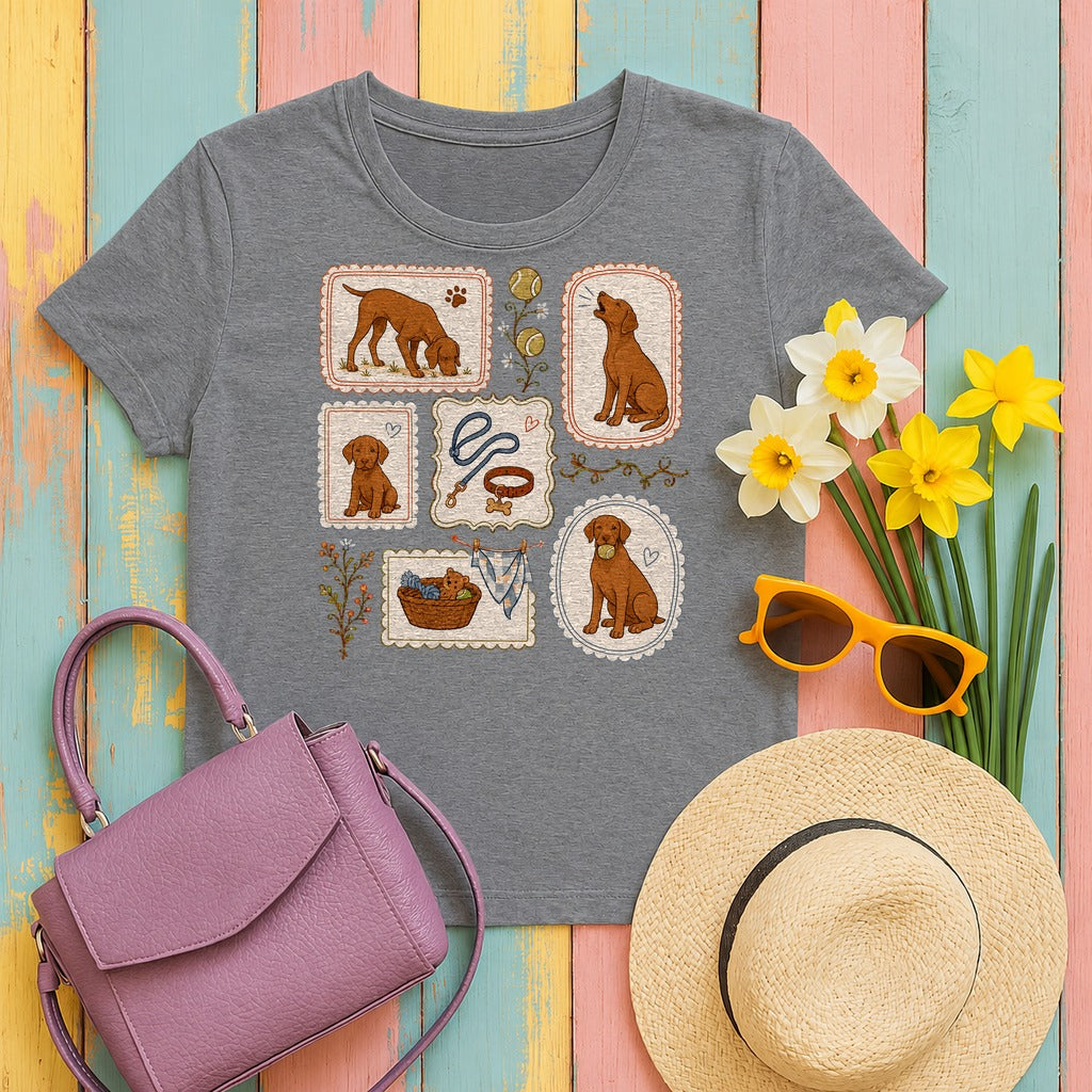 Vintage Vizsla T-Shirt in Graphite Heather
