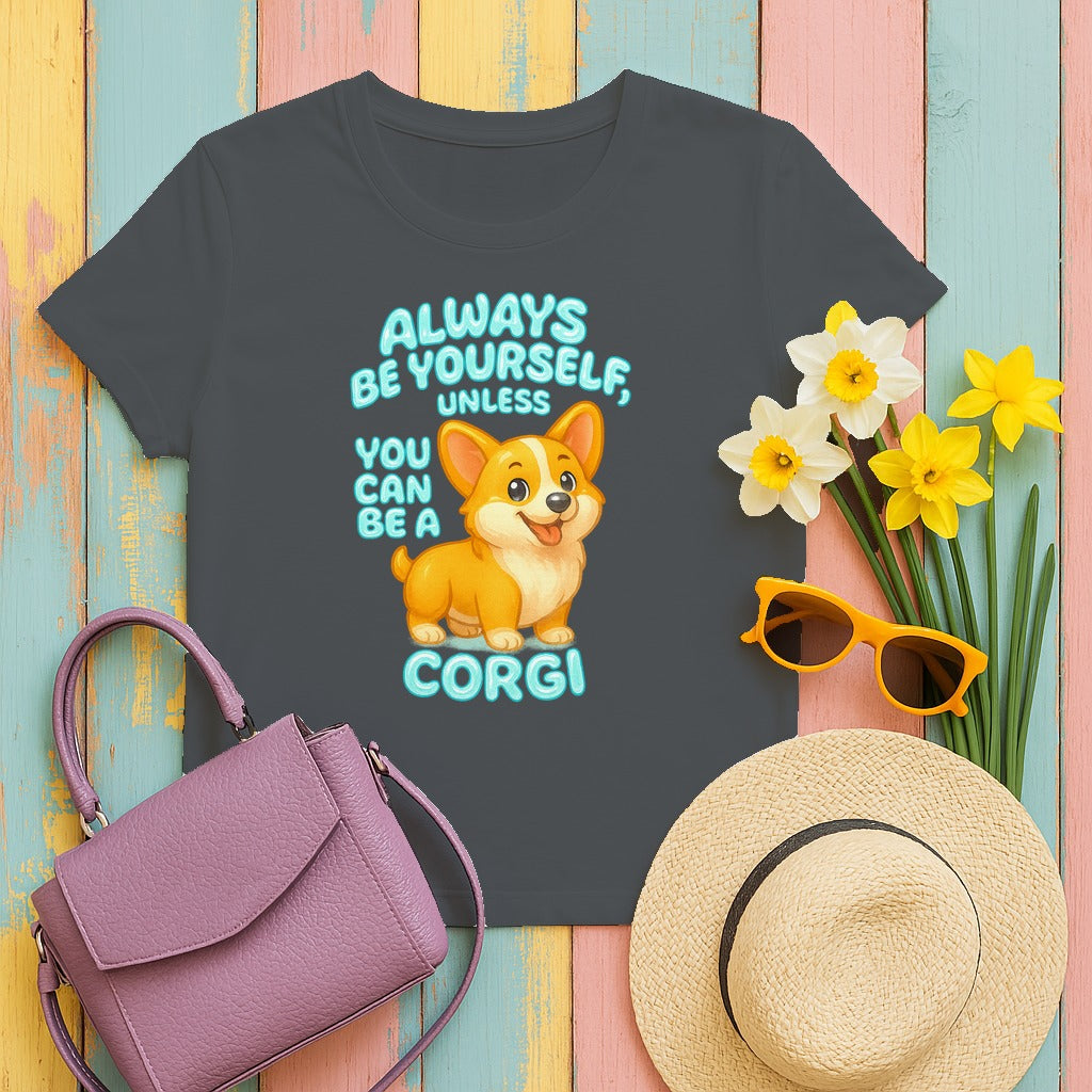 Unless You Can Be A Corgi T-Shirt in Charcoal