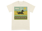 Dog Days Are the Best Days Poodle T-Shirt Natural T-shirt