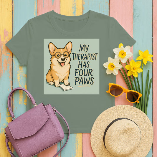 My Therapist Has Four Paws Cute Corgi T-shirt product type