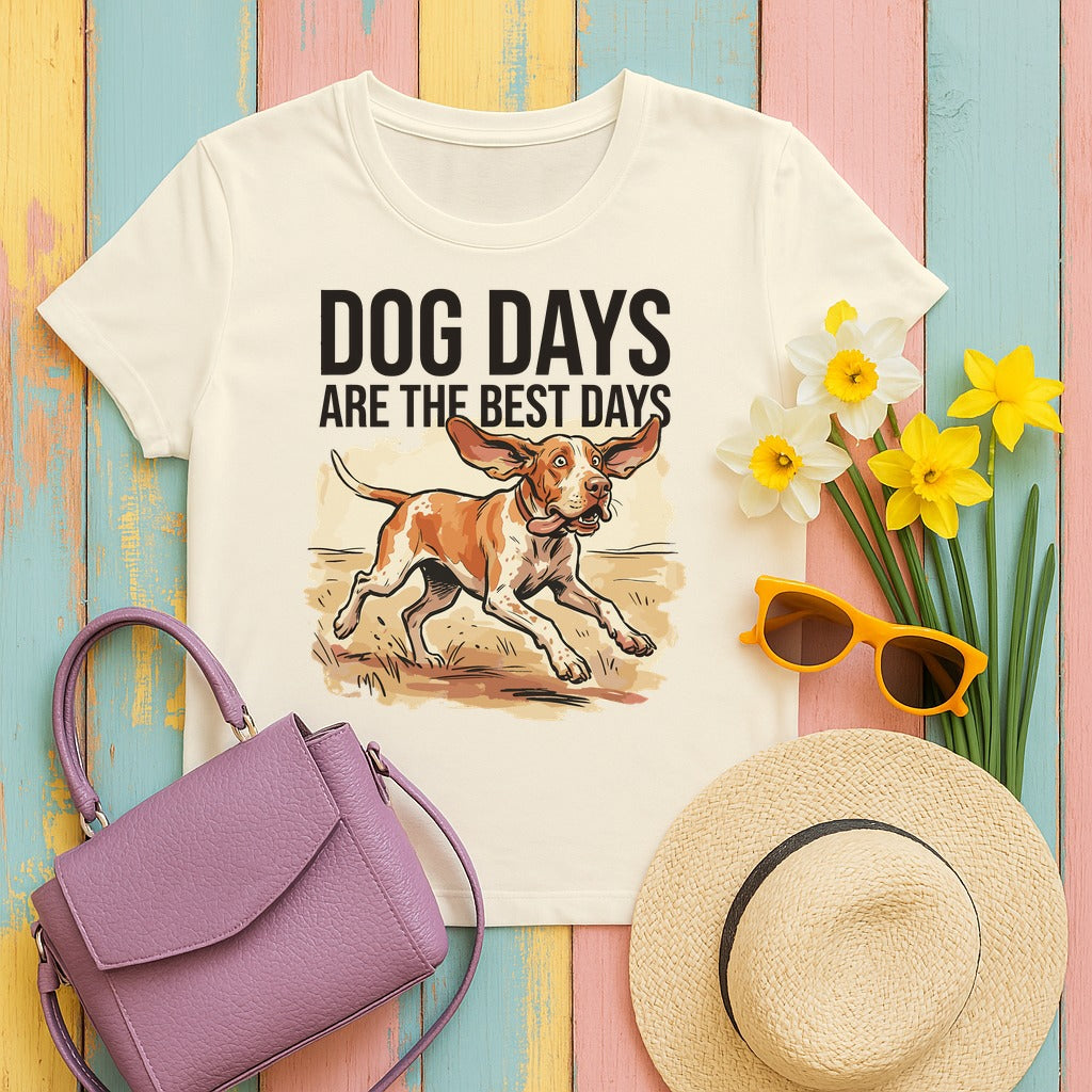 Joyful Dog Days Bracco Italiano T-Shirt in Natural
