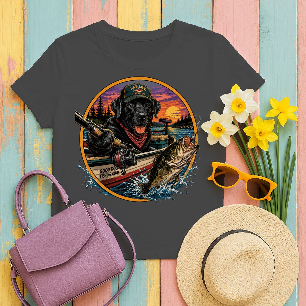 LabLife Fishing Co. T-Shirt in Dark Heather