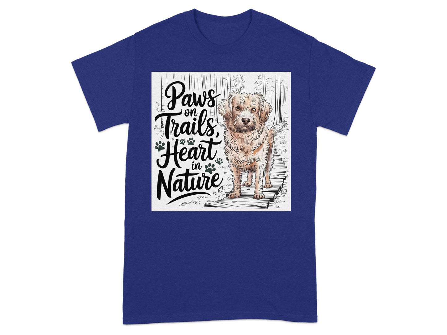 Paws on Trails Heart in Nature Graphic T-Shirt product type