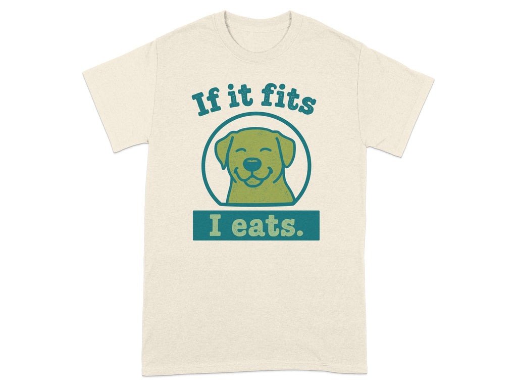 If it fits I eats cute dog graphic t-shirt