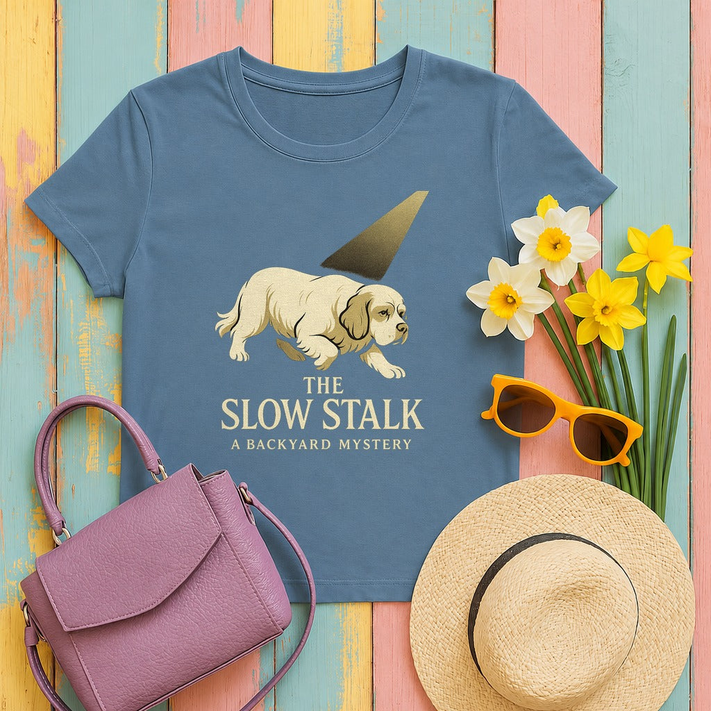 Clumber The Slow Stalk Tee in Steel Blue