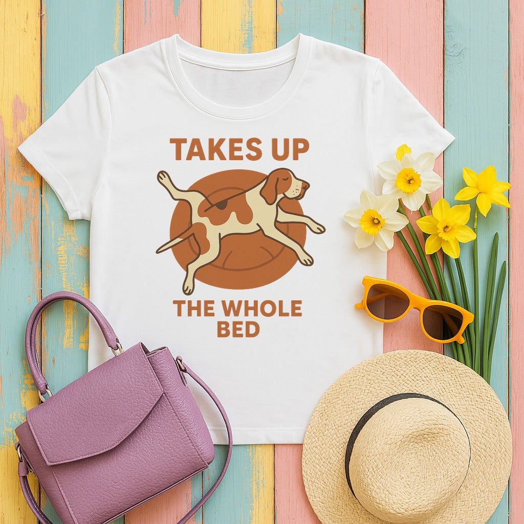 bracco takes-up-the-whole-bed tee flat lay hero