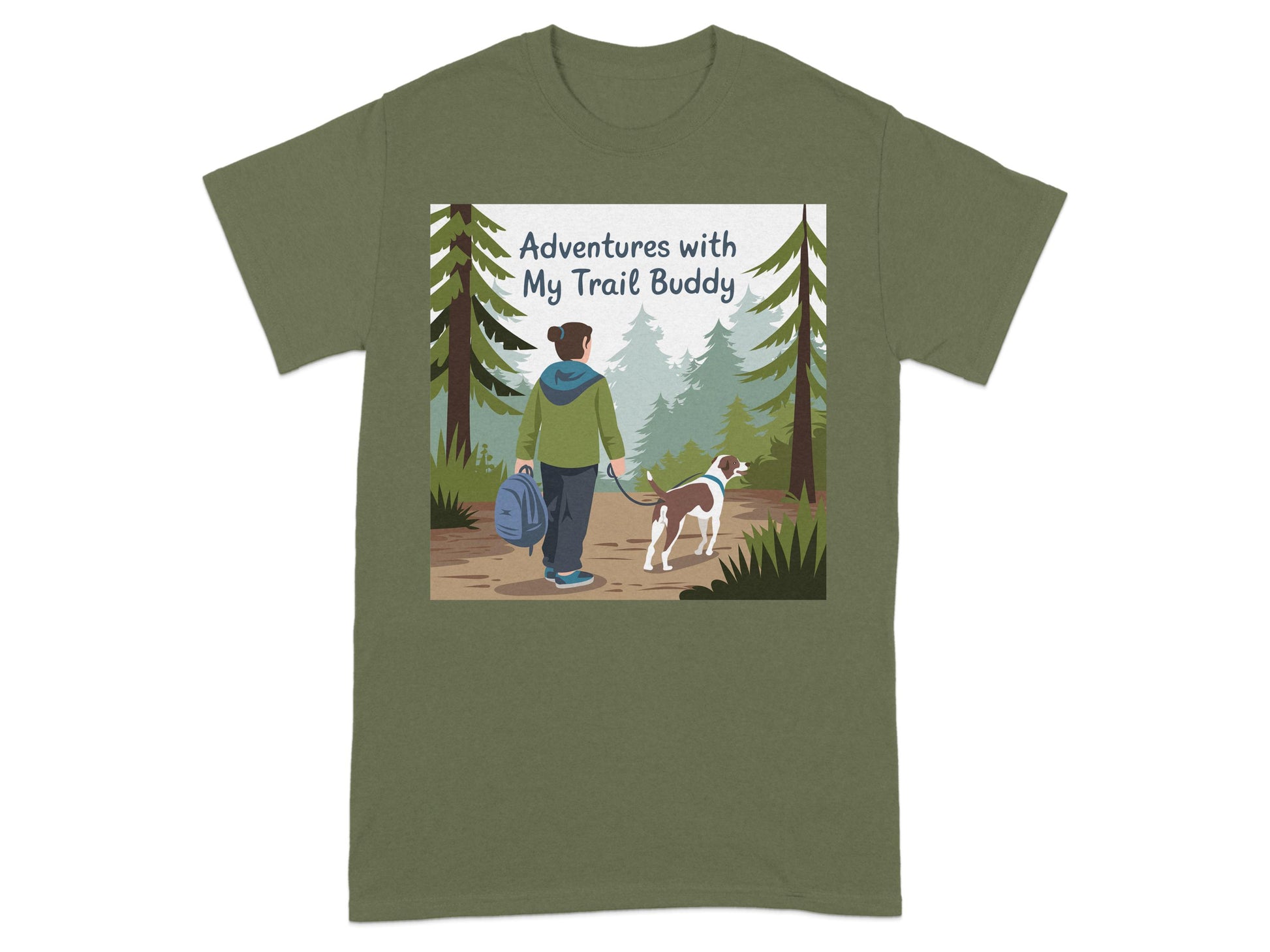 Adventures with My Trail Buddy Hiking T-shirt product