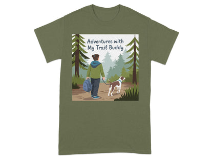 Adventures with My Trail Buddy Hiking T-shirt product