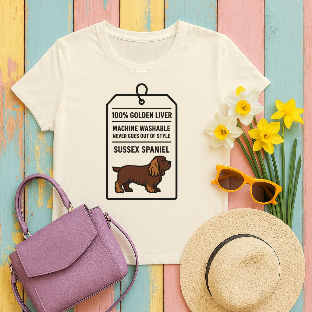 Sussex 100% Golden Liver Tee in Natural