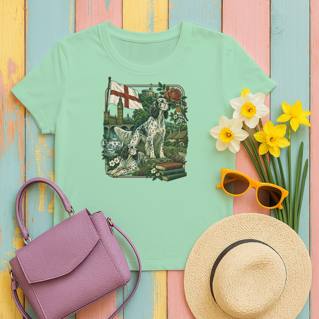 English Setter England Heritage tee, Mint