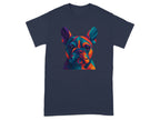 Vibrant Geometric French Bulldog Graphic T-Shirt