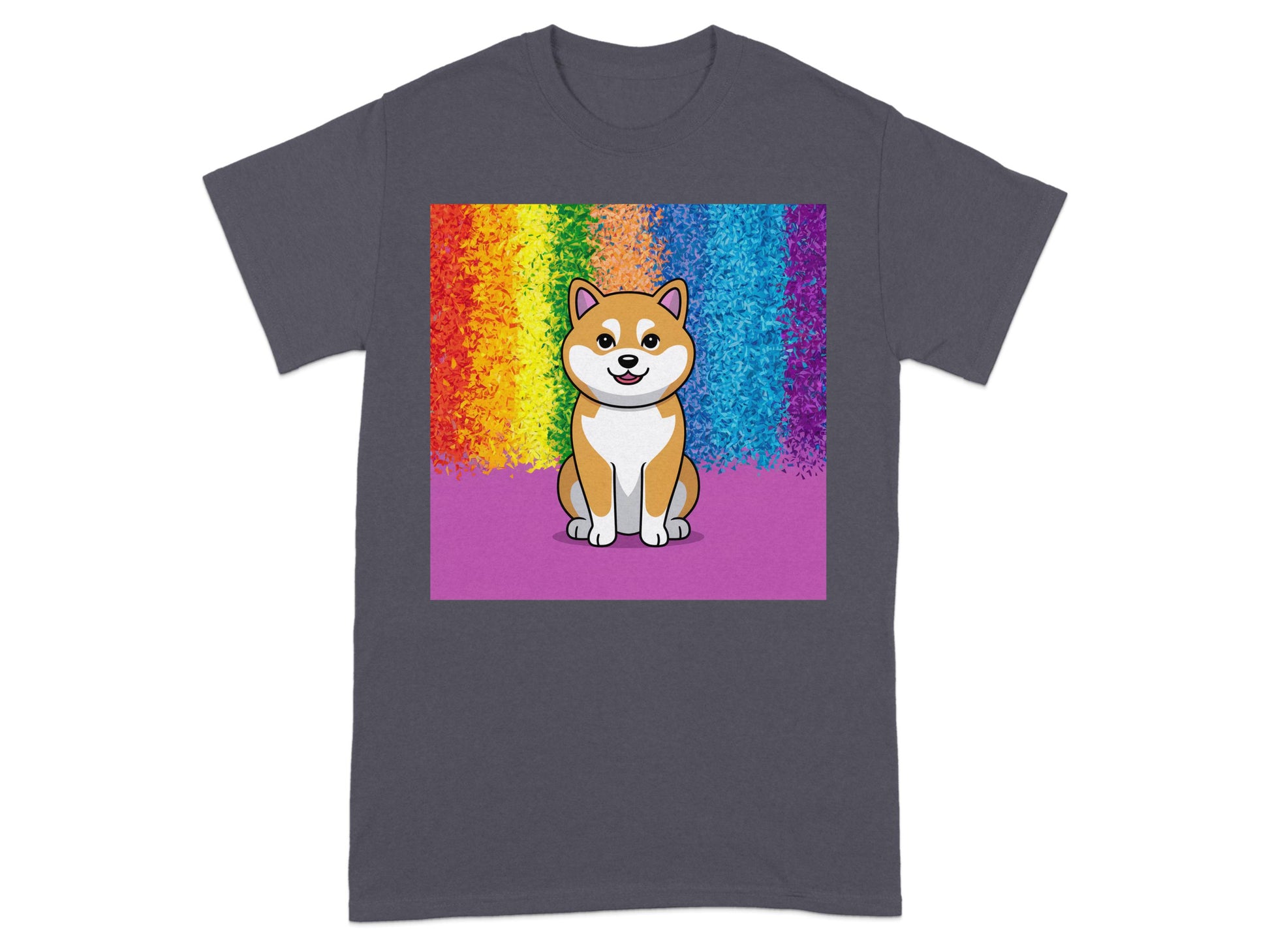 Colorful Rainbow Dog Graphic T-Shirt product type