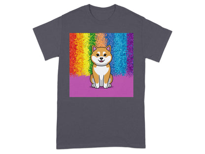 Colorful Rainbow Dog Graphic T-Shirt product type