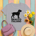 Bracco Italiano Silhouette Tee in Athletic Heather