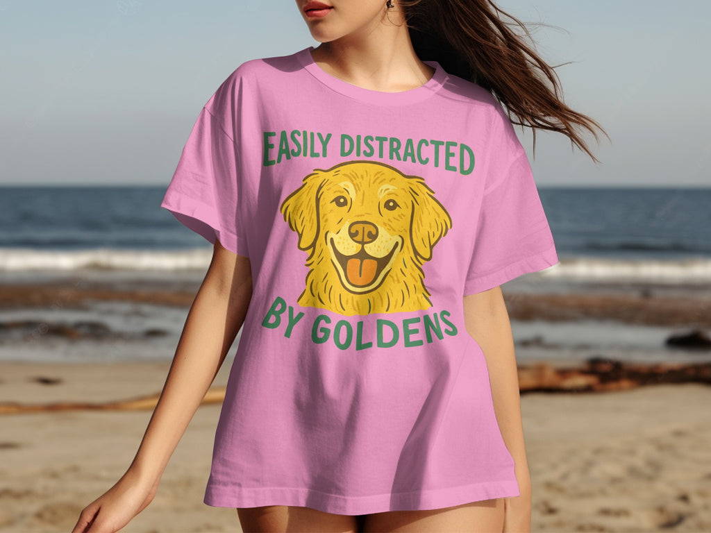Easily Distracted By Goldens Graphic Tee
