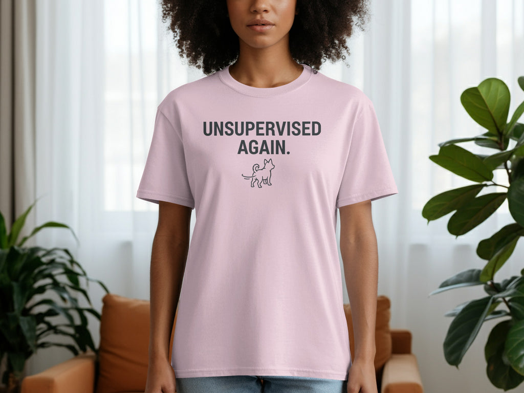 Unsupervised Again Funny Graphic Tee Shirt for Casual Wear
