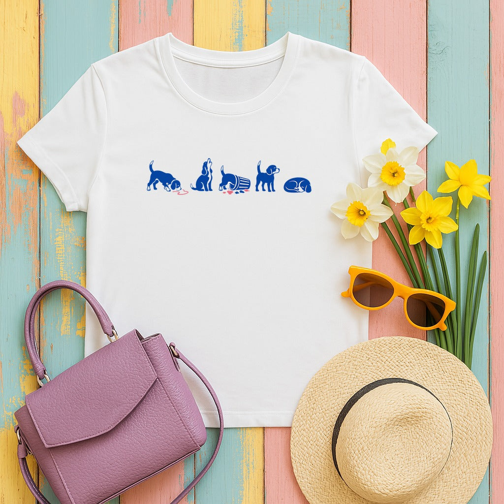 Canine Antics Beagle T-Shirt in White