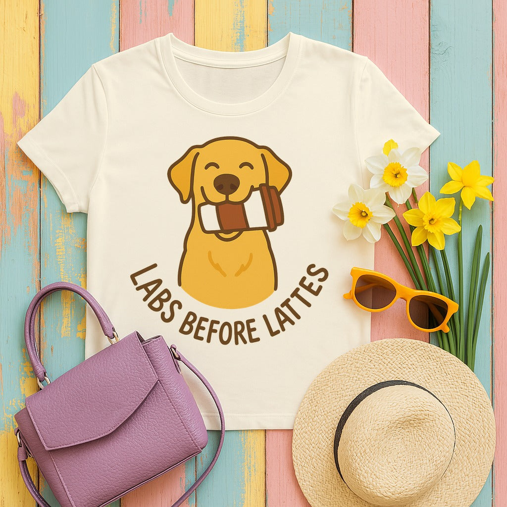 Labs Before Lattes T-Shirt in Natural
