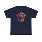 Geometric Golden Retriever Dog Colorful Art T-Shirt