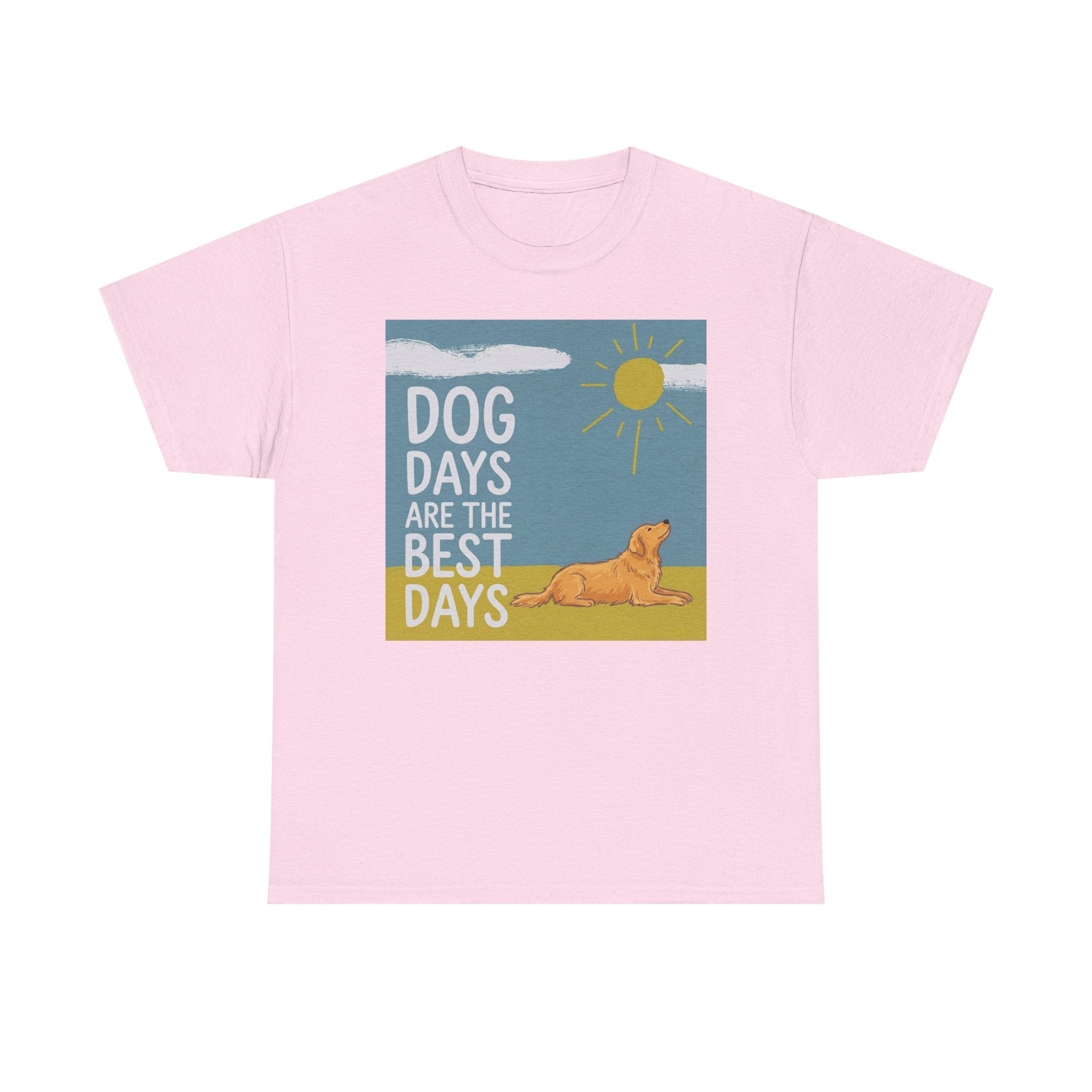 Dog Days Are The Best Days Graphic Golden Retriever T-Shirt