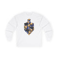 Pug Hanukkah Dreidel long sleeve tee in White