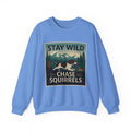 Stay Wild Chase Squirrels Springer Sweatshirt in Carolina Blue