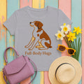 Brittany Spaniel Full-Body Hugs T-shirt in Athletic Heather