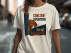 T-shirt with dog graphic and "CONSTANT SUPERVISION SEEMS REASONABLE" text.