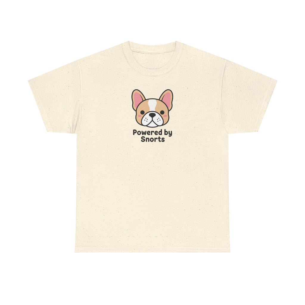 Powered By Snorts Cute French Bulldog T-Shirt