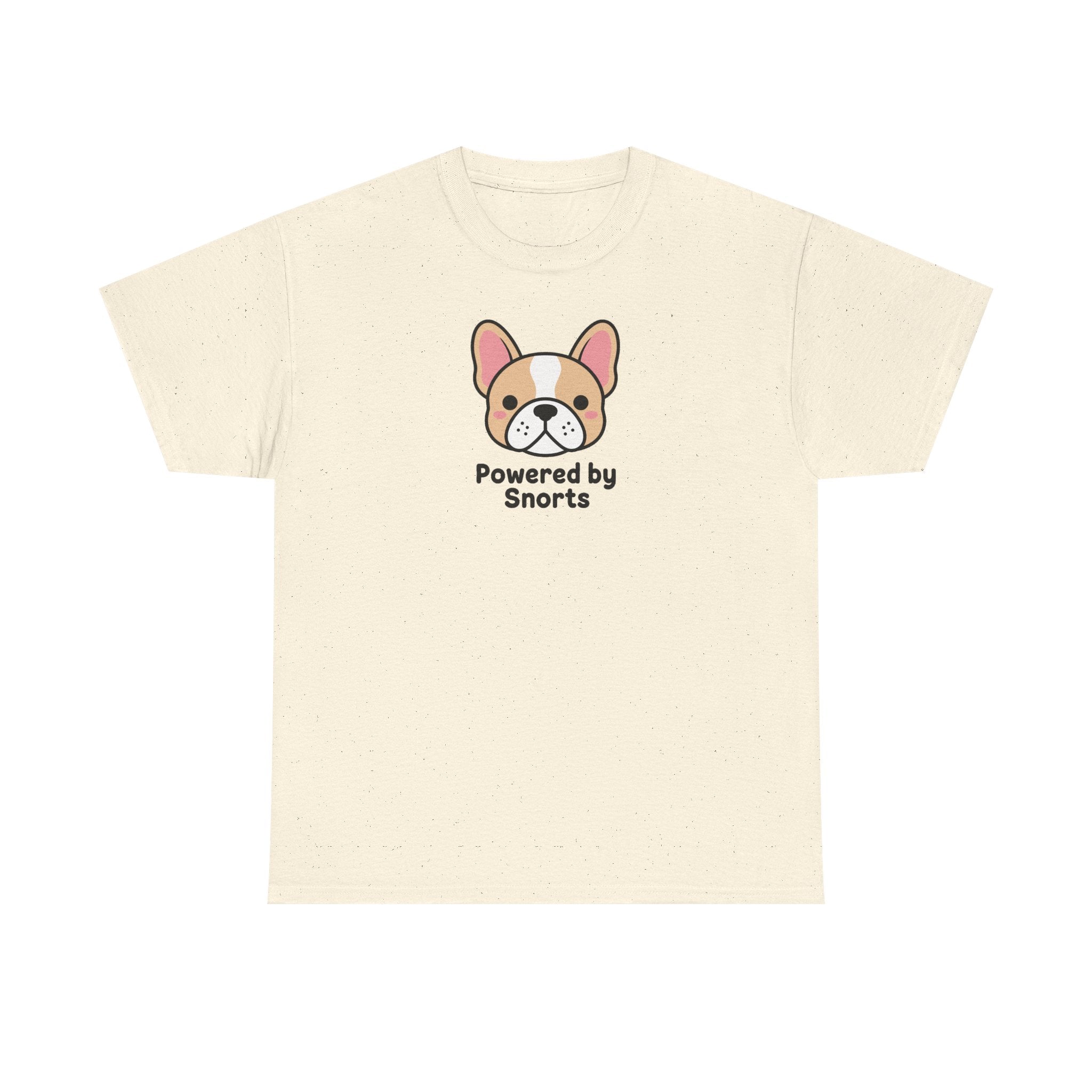 Powered By Snorts Cute French Bulldog T-Shirt