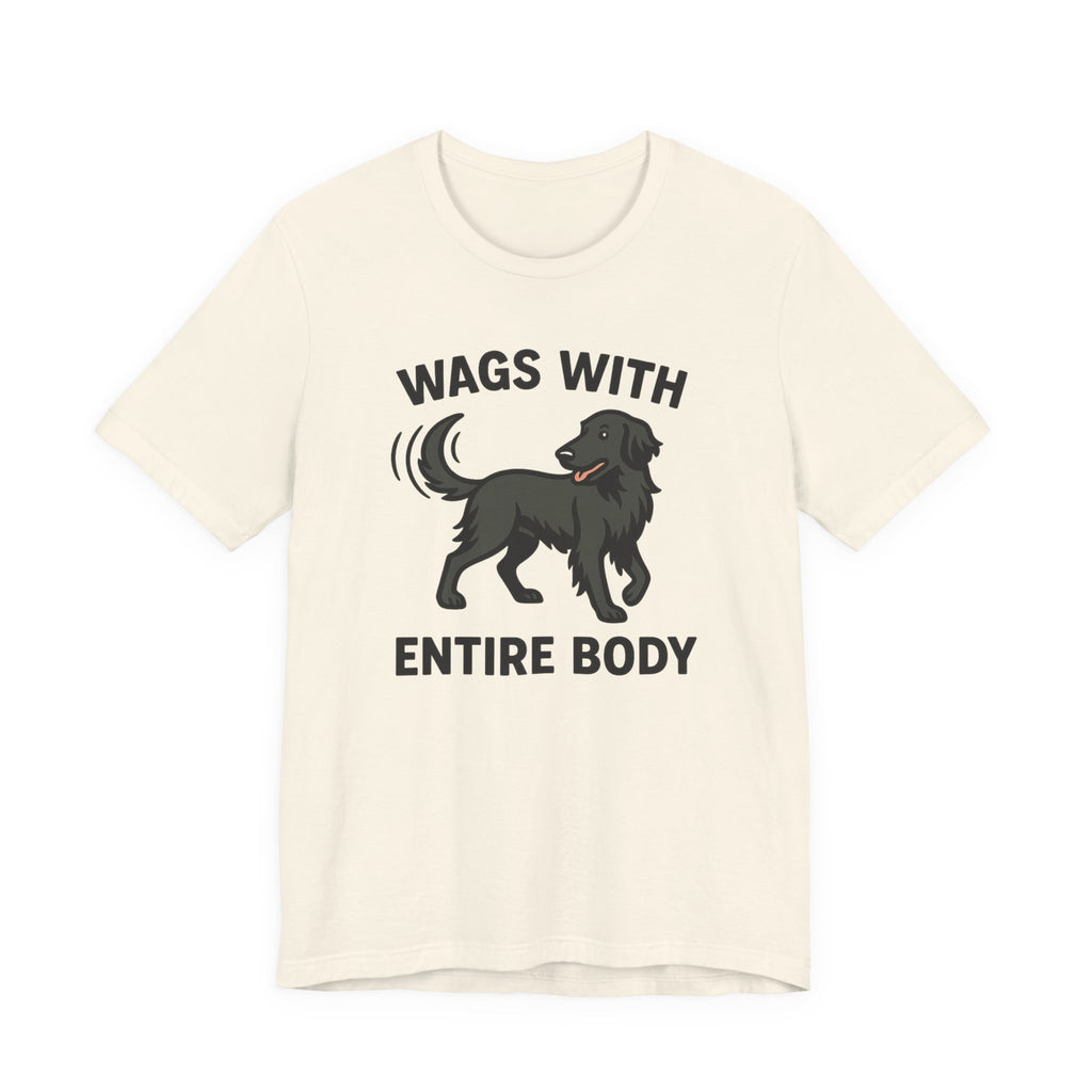 Flat-Coat Wags With Entire Body Tee
