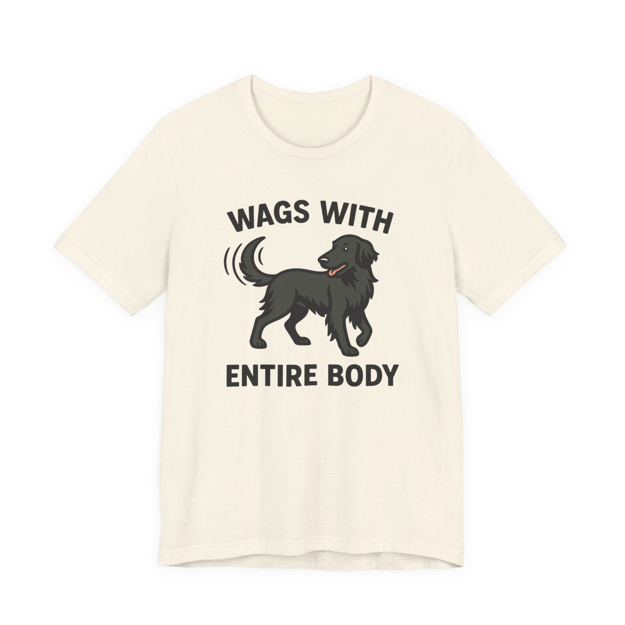 Flat-Coat Wags With Entire Body Tee