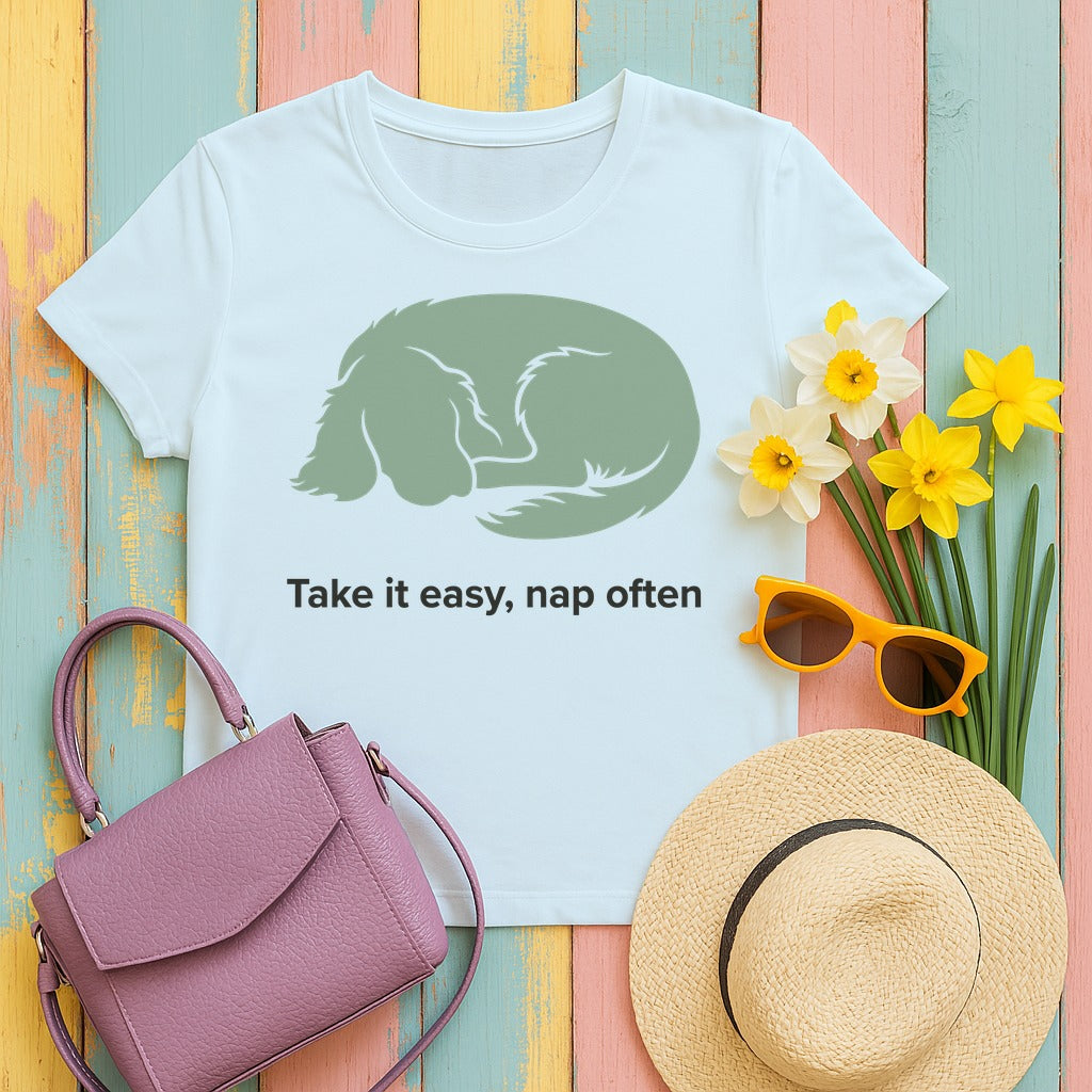 Take It Easy Gordon Setter T-Shirt in Chambray