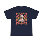 I Like My Lab And About Three People Flower Design T-Shirt