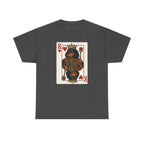 King Of Hearts Playing Card With Gordon Setter Illustration T-Shirt