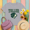 Nova Scotia Duck Tolling Retriever Toller Varsity T-shirt in Athletic Heather