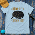 Built for Sleep Greyhound T-Shirt in Light Blue