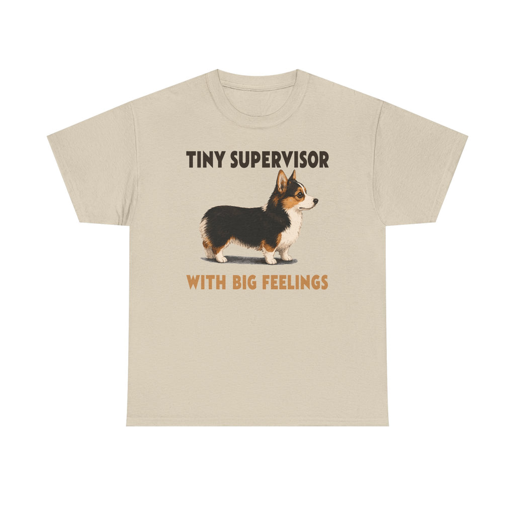 Tiny Supervisor Corgi T-Shirt