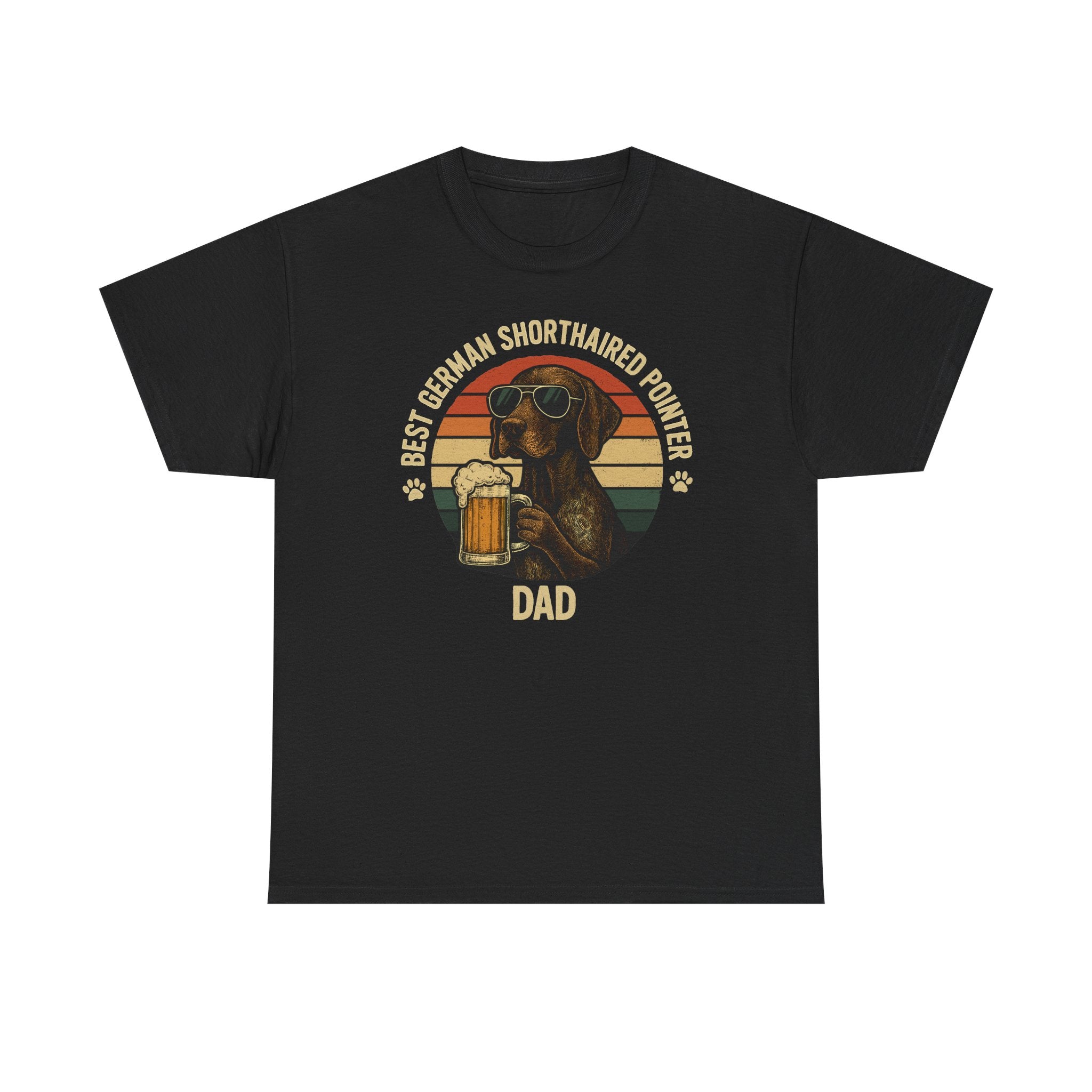 Best German Shorthaired Pointer Dad With Beer T-Shirt