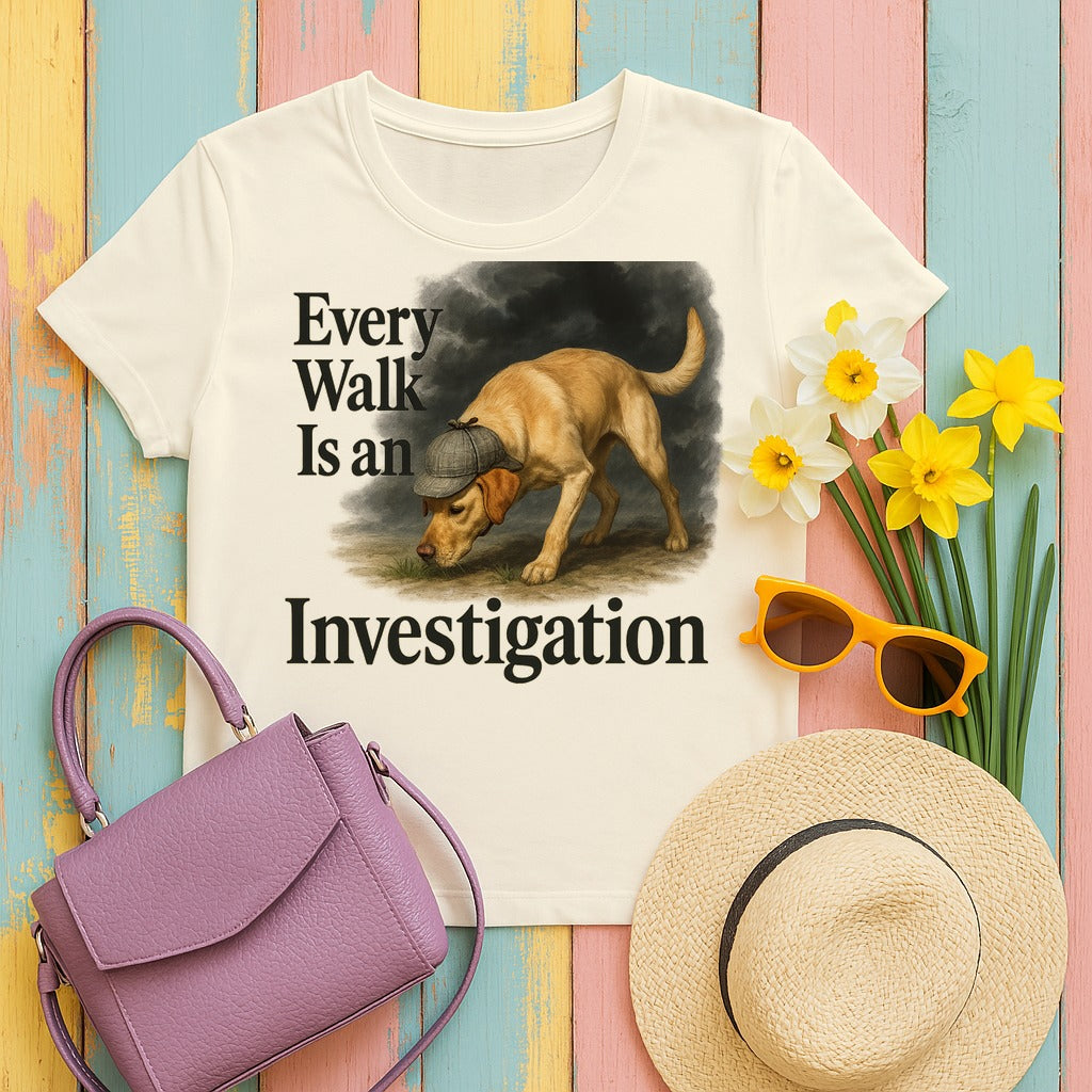 Canine Investigator Yellow Lab T-Shirt in Natural