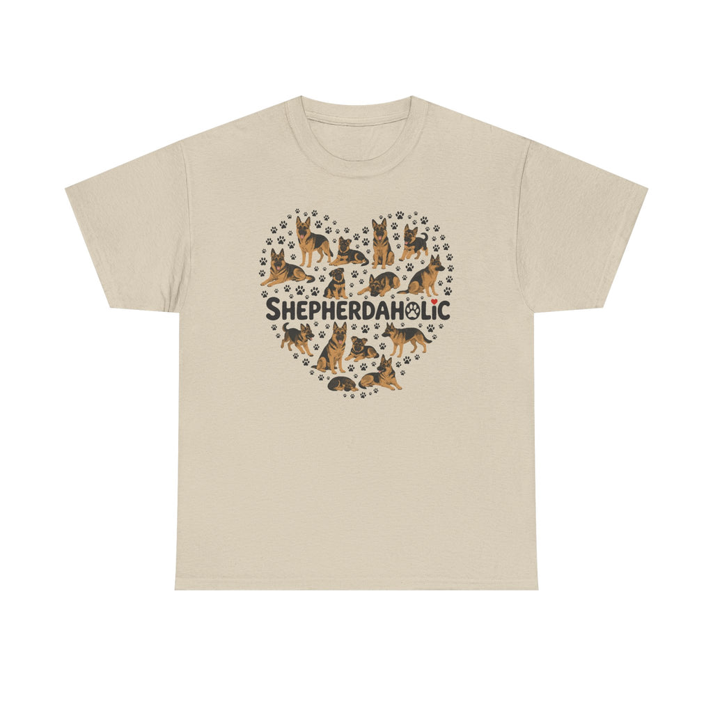 Shepherdaholic Heart German Shepherd T-Shirt